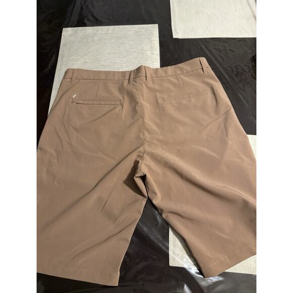 Primo Shorts Mens 36 Brown Performance Stretch Athletic Golf Casual 10” Inseam - Picture 7 of 8